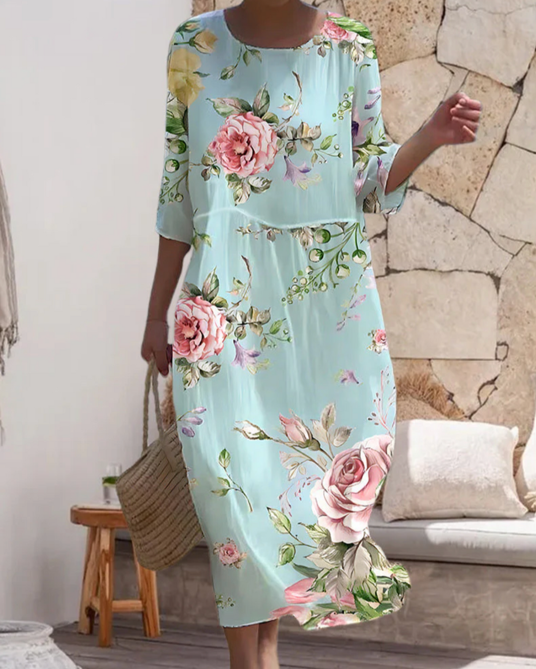 Miranda | Elegantes florales Cover-Up Kleid