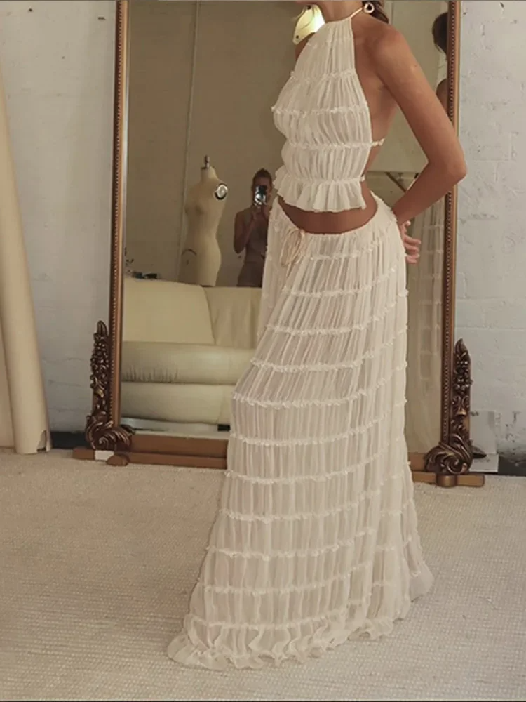 EGDE® | Weiß Elegantes Kleid